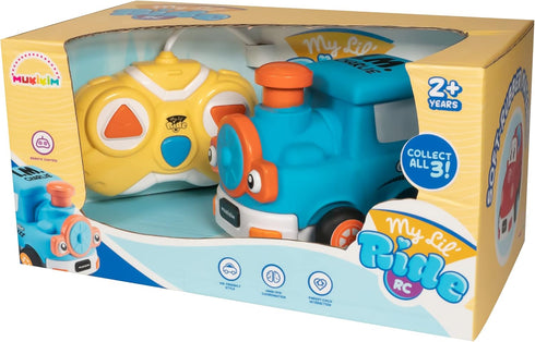 MUKIKIM My Little Ride - Charlie The Train Remote Control Car for Ages 2+ Toddlers with Crash-Resistant Design