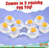Namre' (8-Pack) Namre Squishy Ball Splat Eggs Clear Egg Yolk Stress Relief Toys Squeeze Fidget Toys for Kids & Adults
