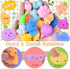 200PCS LEEHUR Kawaii Squishies, Mochi Squishy Toys for Kids Party Favors, Mini Stress Relief Squishy Fidget Toys