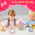 Vueos 4 7 Inch Playset 4 3+ Pcs Baby Doll with Adorable Clothes, Mini Reborn Baby Dolls Nursery Toys for Toddlers Girls