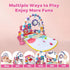 Set 0 1 2 3 4 5 6 7 8 9 10 11 12 Baby Gym Play Mat, Musical Activity Center for Baby, Baby Rattles Toys with Storage