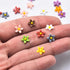 100PCS Mini Resin Daisy Flowers, Dollhouse Miniature Flowers for Crafts and Fairy Garden