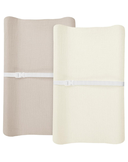 Changing Pad Cover for Baby Boy Girl 2 Pack, Muslin Changing Table