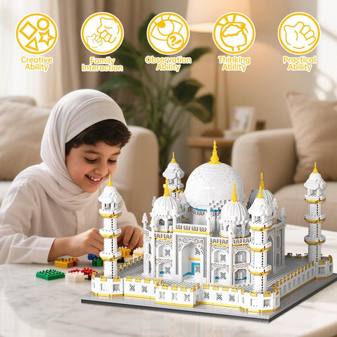 APENGBAOL Set,Landmarks Adults(4030 Architecture Taj Mahal Micro Mini Building Blocks Collection, Display Model Gift