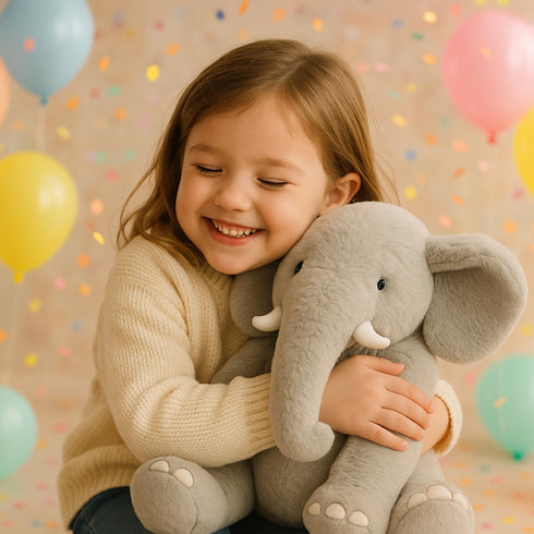 13" Gray Elephant Stuffed Animal - Plush Toy for Boys, Girls, Kids, Baby Shower, Bedtime, Birthday Gift