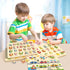 2-4, 6 Pack 1-3 3-5 Wooden Peg Puzzles for Toddlers Educational Peg Puzzles Montessori Toys, Learning Puzzles for Kids