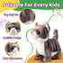HCdoujoy Set Grey Robotic Cat Toy for Kids Remote Control Walking Kitten for Girls with Leash Electronic Pet That Meow
