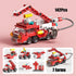 Vilbocr (142 7-in-1 Set, 6-12, City fire Truck Building Block Toy PCS) Fire Truck & Rescue STEM Learning Toys for Kids