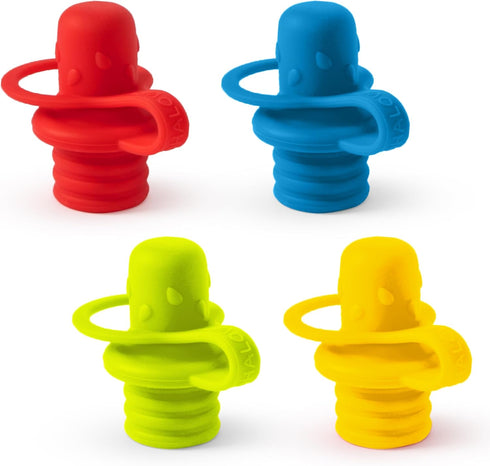 4 Pack Spill-Proof Water Bottle Spout Adapter for Kids - Water Bottle Adapter Toddlers and Adults - BPA Free Water