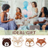 Hoteam Woodland Nursery Decor, Wooden Forest Animal Wall Decoration Woodland Baby Shower Decorations Nursery Decor
