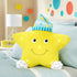 5 Let's Make Memories Personalized Twinkle Twinkle Light-Up Star Pillow - Sparkly Soft Nightlight - LED Lights
