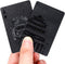 Luxury Black Playing Cards - Plastic Poker Cards Standard Size 52+2 (Black Tower)
