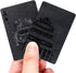 Luxury Black Playing Cards - Plastic Poker Cards Standard Size 52+2 (Black Tower)