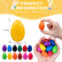 Canscci 12 Pack Crayons,12 Easter Egg Colors Easter Egg-Shaped Crayons for Kids Girls Boys Toddles Easter Basket