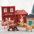 TUPARKA 9Pcs Miniature Forest Animals Set, Woodland Animals Figurines - Deer, Dog, Rabbit, Bear Figures for Cake Toppers