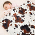 26.5 40 Inches Cow Baby Blanket for Boys Girls Soft Fleece Minky Blanket with Dotted Backing Double Layer Newborn