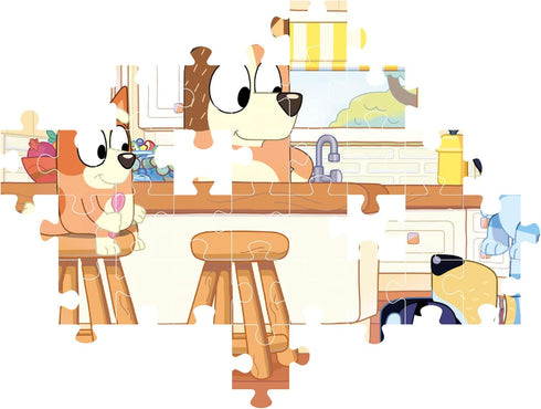 Clementoni 27169 Bluey Supercolor Jigsaw Puzzle - 104 Pieces for Kids Age 6, Made in Italy