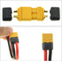 Amass 10 Pair XT60H Bullet Connector Plug, Upgraded XT60 Sheath Female & Male Gold Plated for RC Parts