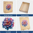Wooden Puzzle for Adults - Gem Flower Wooden Jigsaw Puzzles (200pcs), Beautiful Gift for Family Game