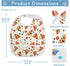IHCVHQX 1 Pack Baby Feeding Bibs for Boys Girls Pizza Slices Mushrooms Button Newborn Infant Bibs Teething Bib