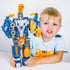 Set, 5pcs 3 4 5 6 7 Toddler Construction Car Transform Dinosaur Rescue Robot with Magnetic Connectors, Assemble