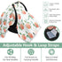 Mazeann Summer Peach Fruit Car Seat Cover Baby Breathable Soft Infant Carseat Covers Canopies Babies Carrier Covers