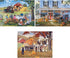 Set 300 18" 24" Bits and Pieces Value of Three Large Piece Jigsaw Puzzles for Adults Farming Collection Jigsaw Puzzles