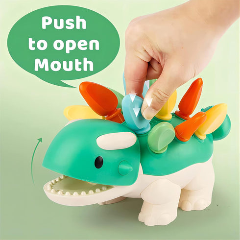 Hirger Montessori Toys for Baby 1-4 Years: Fine Motor Dinosaur Toys, Toddler Learning Educational Toys for Birthday Gift