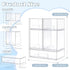 Organizer-5 Pack Countertop,Kitchen,Cabinet,Vanity,Bathroom Baby Bottle Stackable Storage Drawers, Baby Organizers