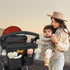 CapacityBlack-12L Miracle Maby Stroller Organizer Bag for Mom, Baby Trolley Bag - Compatible with Any Stroller
