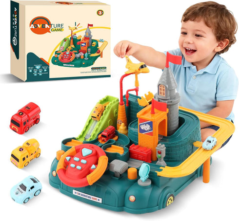 2026 Upgraded Car Adventure Toy for 3 4 5 6 Year Old