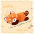 Red Panda Stuffed Animal Pillow - Cute 13.7" Plush Toy Gift for Kids and Girlfriend Birthday