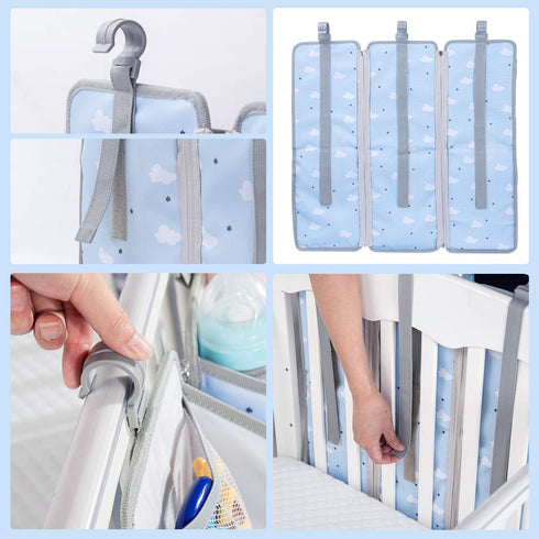 3-in-1 Orzbow Hanging Diaper Organization Storage for Baby Essentials | Nursery Organizer and Baby Diaper Caddy | Hang