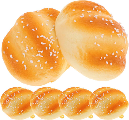 VOSAREA 6pcs Artificial Breads, Realistic Fake Food Bread Dessert Model for Display