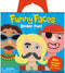 Peaceable Kingdom Funny Faces Reusable Sticker Tote
