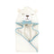 Hudson Baby Unisex Baby Cotton Animal Face Hooded Towel, Gingham Bear Boy,