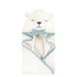 Hudson Baby Unisex Baby Cotton Animal Face Hooded Towel, Gingham Bear Boy,