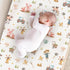 KuphiL10C Girls-16x32 Cartoon Farm Animals Cow Chicken Pigs Sheep Farm Life Tractor Baby Changing Pad Cover,Unisex Farm