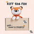 Riff Raff Baby Sleep Toy Soother - Musical Plush Fox with White Noise & Lullaby - Lovey Security Blanket for Newborns