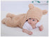 XMWEALTHY Cute Newborn Baby Boys Girls Plush Swaddle Blankets - Brown Color