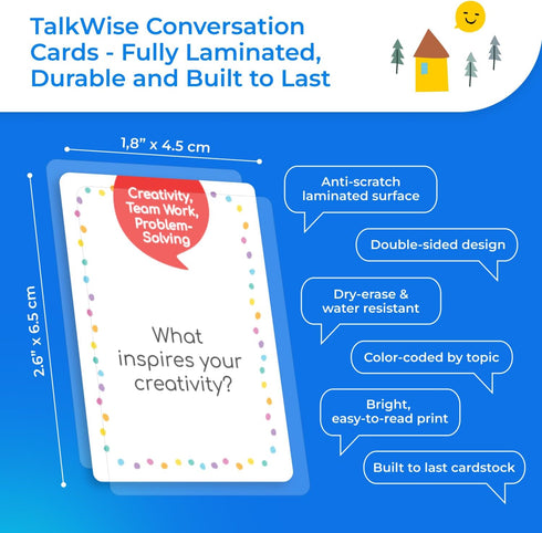 TALKWISE 700 Communication Team Building Conversation Cards for Coworkers, Fun Team Building Games for Work, Cards