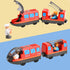 Giant Bean Battery Operated Action Locomotive - Magnetic Connection Train Set for Wooden Train Tracks, Toys 3+