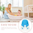 BESPORTBLE Bath Seat for Months Sit-up Shower Chair with Backrest Non-Slip Bathing Stool for Feeding Shampoo