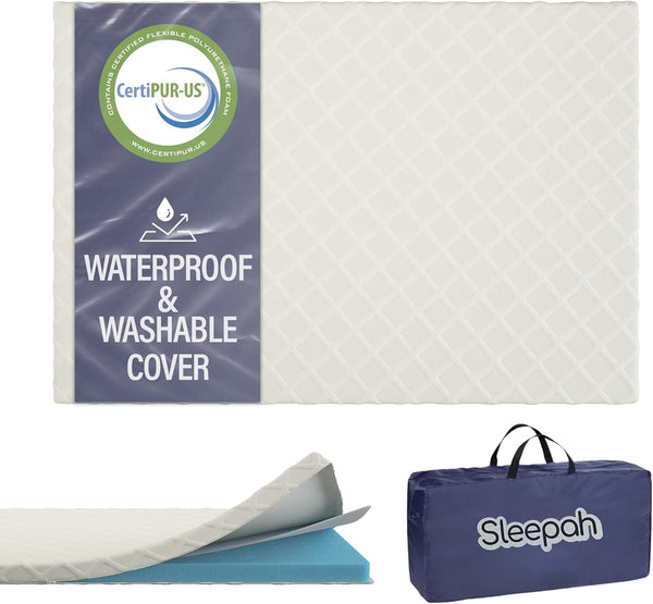 Sleepah Pack and Play Mattress Foam Pad 38 x 26 x 1