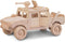 Puzzled 3D Puzzle H1 Truck SUV Wood Craft Construction Model Kit, Fun Unique Educational DIY Wooden Army Toy Assemble
