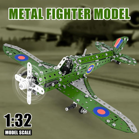 Ferthor Fun 8-12,Airplane 1:32 Sets 8-12,Best STEM Building Toys Model Airplane Kits for Boys Model Scale Metal