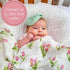 2PACK, 100% 47 47 Inches, LollyBanks Muslin Swaddle Blankets Cotton Baby Blanket x Large Baby Swaddle Breathable