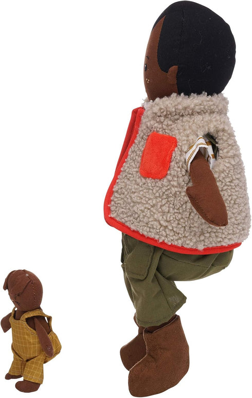 Manhattan Toy Playdate Friends 14 Inch Ellis Doll with Mini Bunny Stuffed Animal, Machine Washable & Dryer Safe
