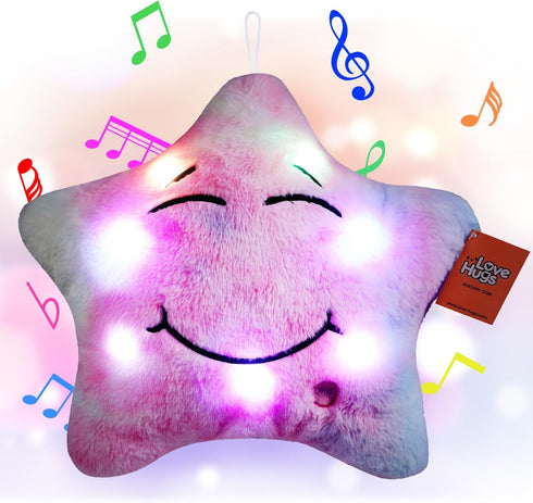 LoveHugs Musical Star Plush Sensory Light Up Newborn Autism Toys - Twinkle