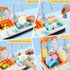 Set Playset BOBXIN Play Sink with Running Water, Kids Play Kitchen Toy Sink Electric Dishwasher, Pretend Role Play